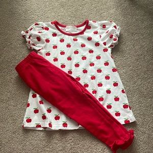 Cecil and Lou Back to School 3T Apple Set